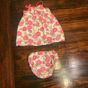 Floral Dress and Bottoms